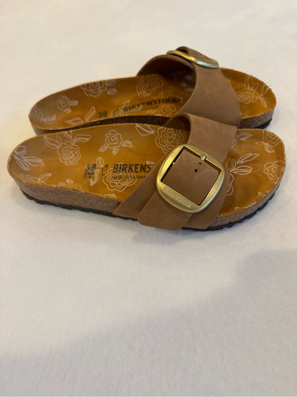 Birkenstock Madrid Big Buckle Women’s in Mink Size 8 EU 39 EUC - Picture 5 of 9